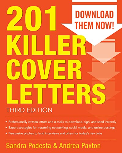 201 Killer Cover Letters by Paxton, Andrea;Podesta, Sandra