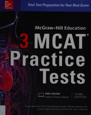 3 MCAT practice tests - 9781259859632