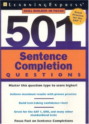 501 Sentence Completion Questions By LearningExpress Editors