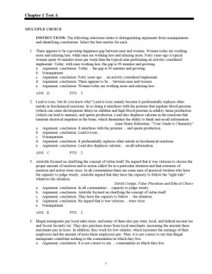 A Concise Introduction to Logic Test Bank Eleventh Edition By Patrick J. Hurley