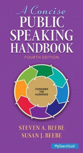 A Concise Public Speaking Handbook 4Th Edition