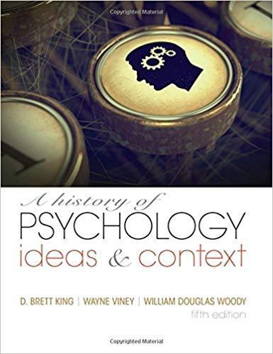 A History Of Psychology Ideas & Context 5Th Edition
