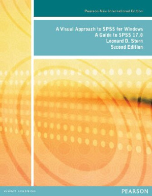 A Visual Approach to SPSS for Windows: A Guide to SPSS 17.0 - Leonard Stern
