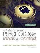 A history of psychology : ideas and context - King, D. Brett; Viney, Wayne; Woody, William Douglas
