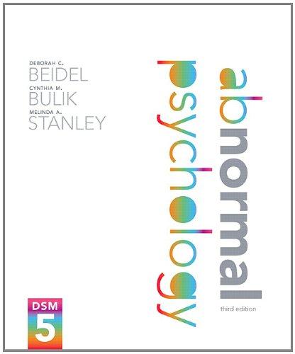 Abnormal Psychology 5Th Edition