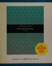 Abnormal psychology - 9780071221627