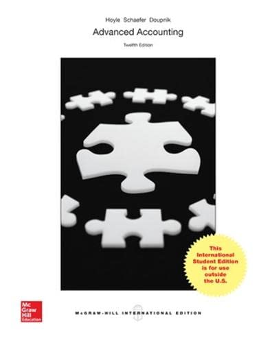 Advanced accounting - 9781259095580
