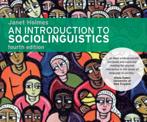 An Introduction to Sociolinguistics (4th ed) - Janet Holmes.