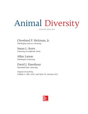 Animal Diversity By Cleveland P. Hickman Jr., Susan L. Keen, Allan Larson, David J. Eisenhour