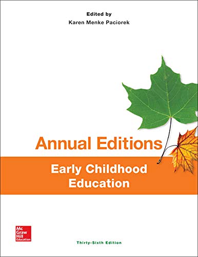Annual Editions: Early Childhood Education, 36/e