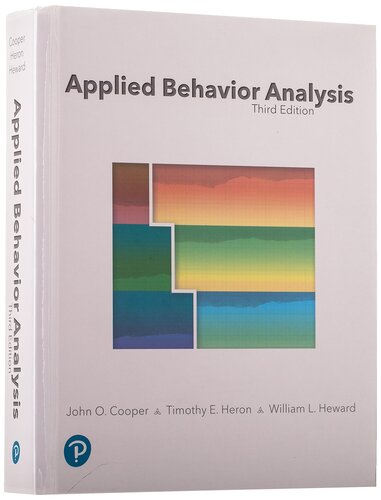 Applied Behavior Analysis - John Cooper, Timothy Heron, William Heward - 9780134752556-1