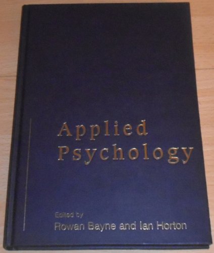 Applied Psychology: Current Issues and New Directions