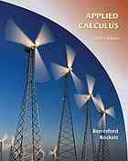 Applied calculus By Geoffrey C Berresford; Andrew Mansfield Rockett - 9780495391166