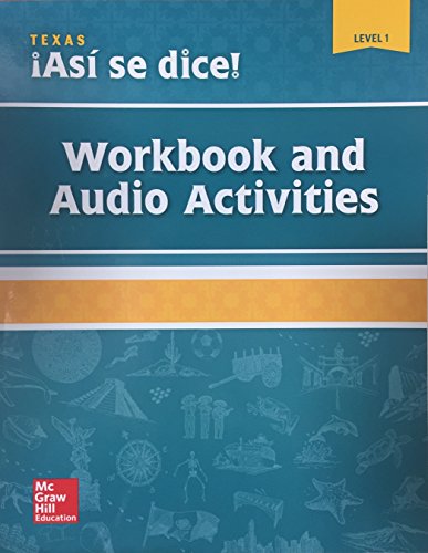 Asi se dice! Workbook and Audio Activity, Level 1 - Texas Edition