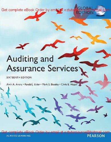 Auditing And Assurance Services - Alvin A. Arens, Randal J. Elder, Mark S. Beasley, Chris E. Hogan - 9780134148625