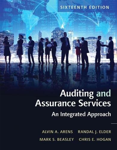 Auditing and Assurance Services - 16th Edition