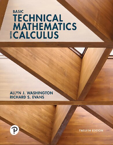 Basic Technical Mathematics with Calculus - Allyn J.Washington, Richard S. Evans - 9780137582600-1