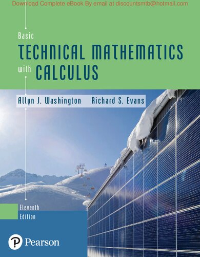 Basic Technical Mathematics with Calculus - Allyn Washington, Richard Evans