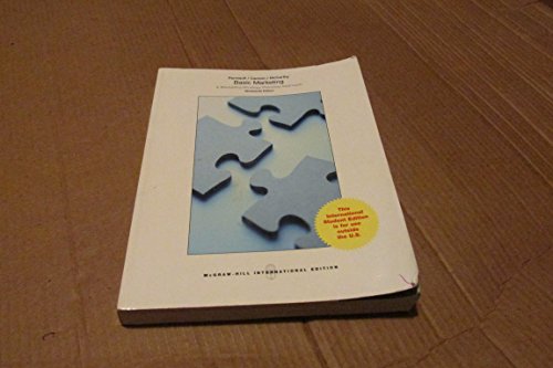 Basic marketing: a marketing strategy planning approach