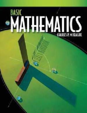 Basic mathematics college trigonometry elementary intermediate and pre algebra by Charles Mckeague By Charles P mckeague