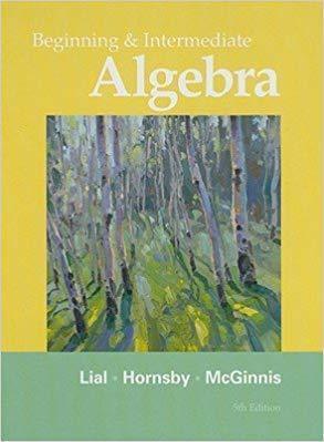 Beginning And Intermediate Algebra 5Th Edition