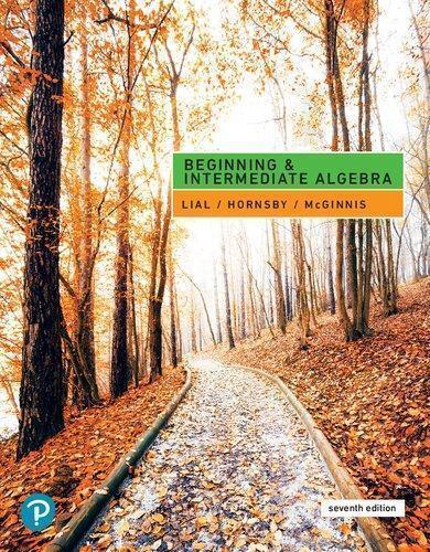 Beginning And Intermediate Algebra 7Th Edition