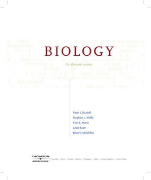 Biology: The Dynamic Science By Peter J. Russell, Stephen L. Wolfe, Paul E. Hertz, Cecie Starr - 9781598636239