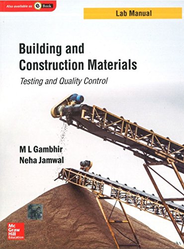 Building and construction materials : testing and quality control : lab manual