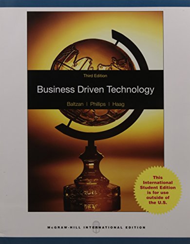 Business Driven Technology - 9780071284783