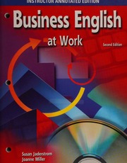 Business English at Work 2nd, Instructors Annotated Edition