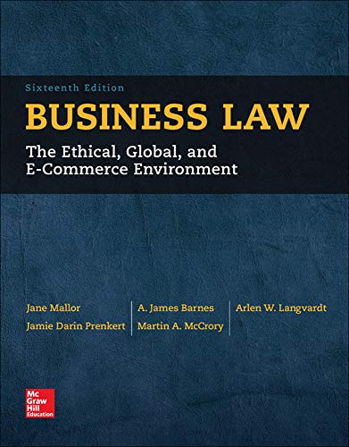 Business Law 16th Edition