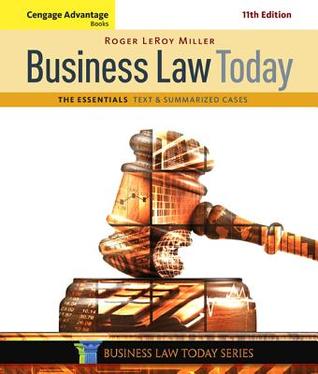 Business Law Today The Essentials 11th Edition