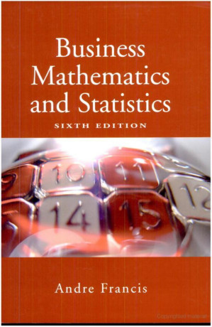 Business Mathematics and Statistics By Andy Francis - 9780787677237