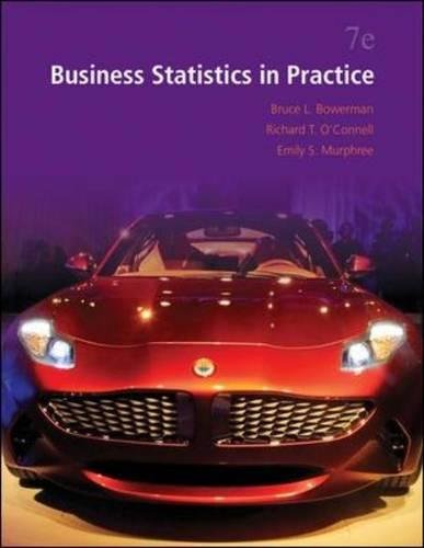 Business Statistics in Practice - 7th Edition