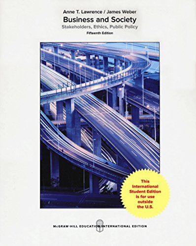 Business and society: stakeholders, ethics, public policy - 9781259255472