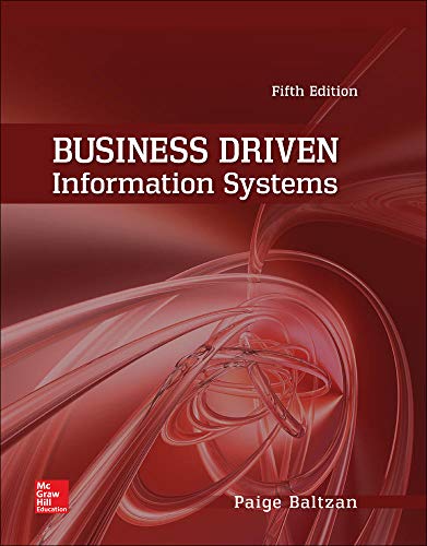 Business driven information systems - 5th Edition