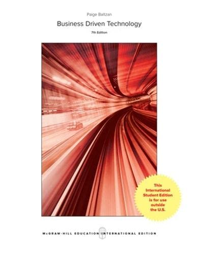 Business driven technology - 9781259922169