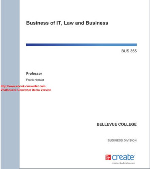 Business of IT, Law and Business
