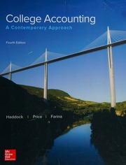 COLLEGE ACCOUNTING: a contemporary approach - 9781260110838