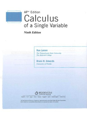 Calculus: AP Edition By Ron Larson, Bruce H. Edwards