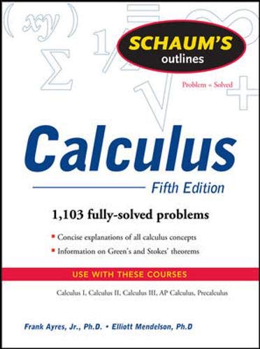 Calculus by Ayres, Frank, 1901-1994; Mendelson, Elliott