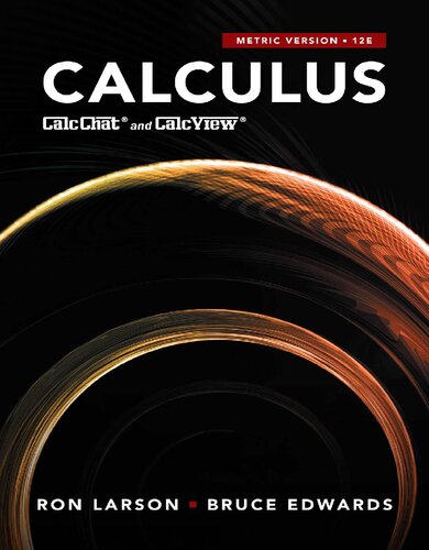 Calculus. CalcChat and CalcView By Ron Larson, Bruce Edwards