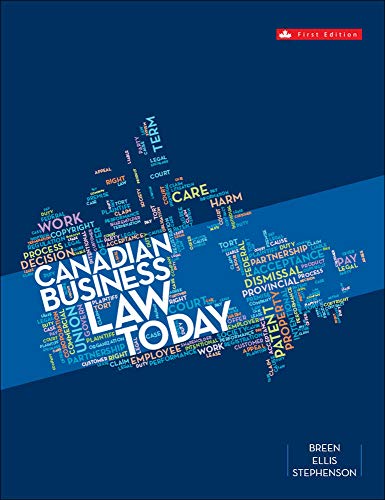Canadian Business Law Today by Nancy Breen, Craig Stephenson