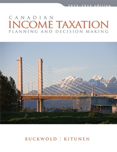 Canadian income taxation: planning and decision making - 9781259024870