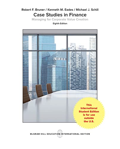 Case studies in finance: managing for corporate value creation - 9781260083262