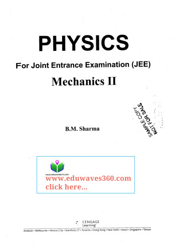 Cengage Mechanics 2 By B. M. Sharma