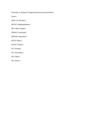 Chemistry in 30 days By A J Prince
