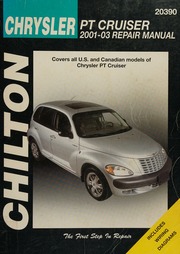 Chilton's Chrysler PT Cruiser 2001-03 Repair Manual 20390 By Maddox, Robert (Robert Phillip); Chilton Book Company