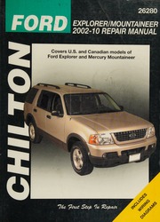 Chilton's Ford Explorer & Mercury Mountaineer 2002-10 Repair Manual 26280 By Maddox, Robert (Robert Phillip)