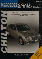 Chilton's Mercedes-Benz C-class 2001-07 Repair Manual 48305 By Ahlstrand, Alan - 9780618962594